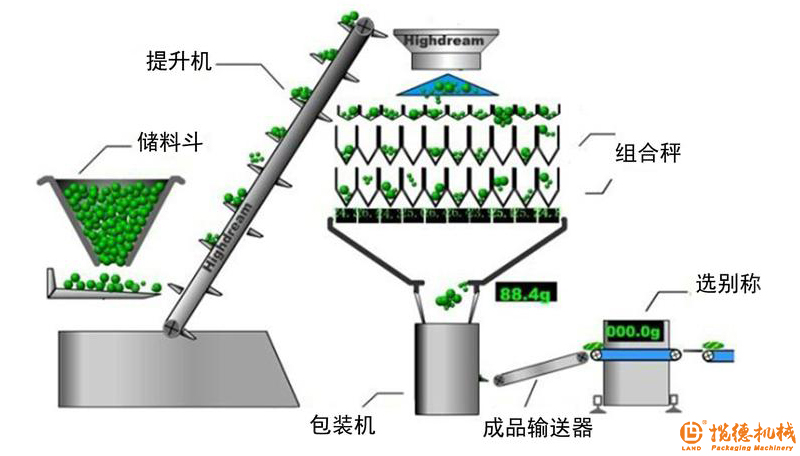 肉丸包裝機(jī)工作流程
